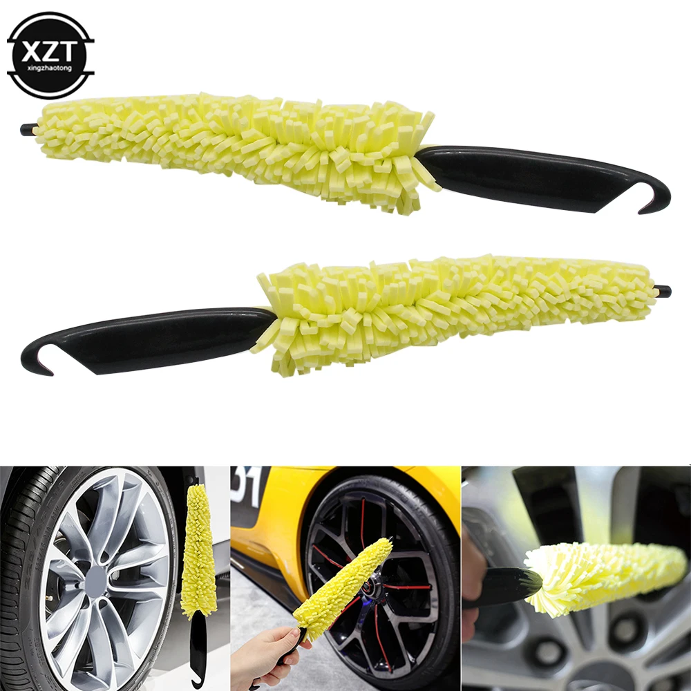 

1Pc Car Wheel Cleaner Brush Tire Rim Cleaning Tool Auto Scrub Washing Vehicle Washer Dust Cleaner Sponge Car Washer for Auto