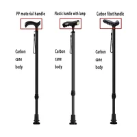 Ultra-light Retractable Carbon Hiking Booster Walking Anti-Slip Breaking Four-Legged Stable Armrest Stick Column Stick Device 2
