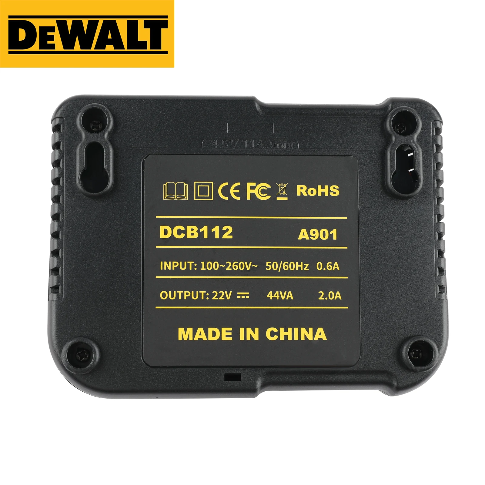 새로운 2026 DCB112 스마트 리튬이온 충전기 (디월트 18V 20V MAX XR 배터리용), 작업장 도구용 고효율 급속 충전 설계