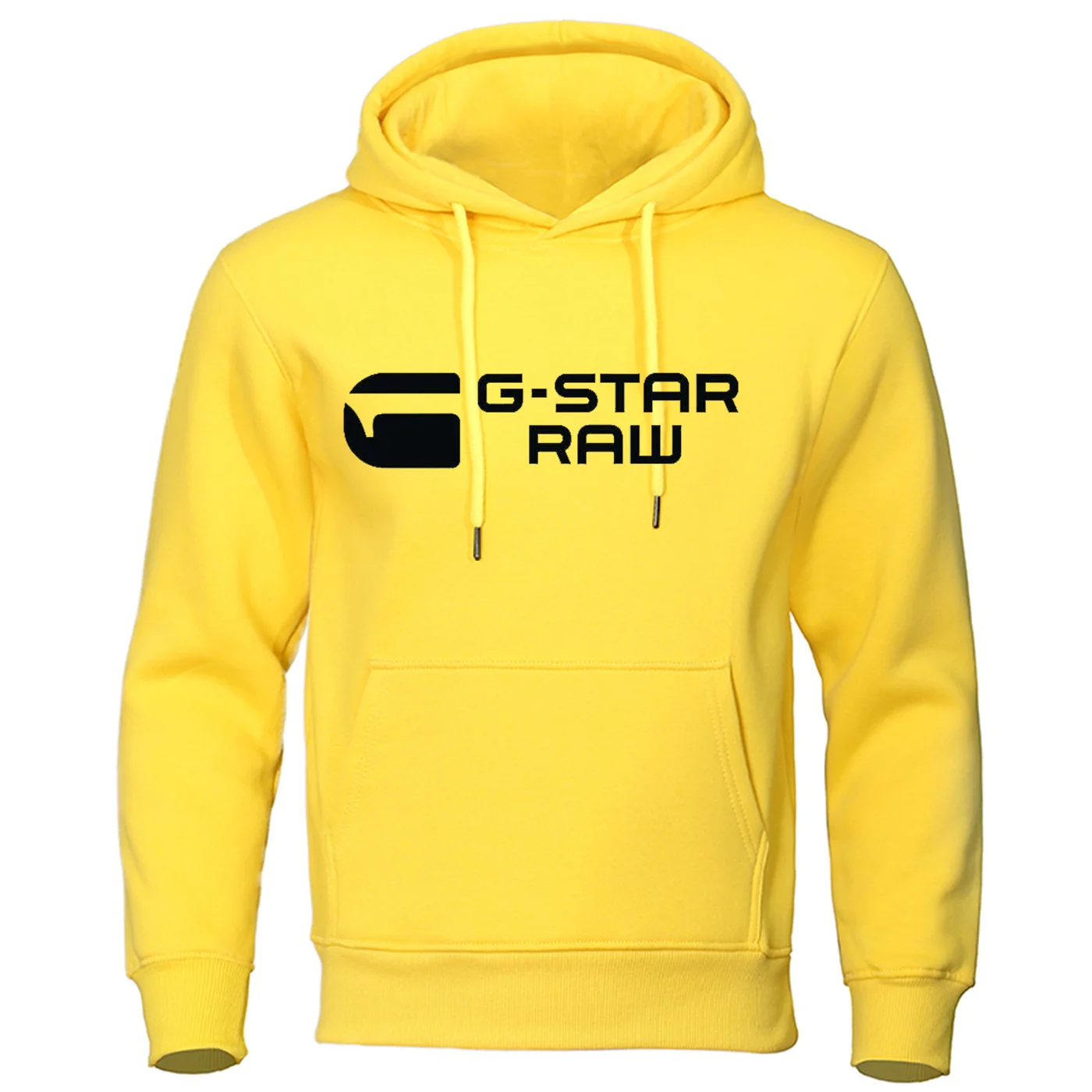 2024 G-star RAM trendy fashion casual sportswear comfortable printed loose top pullover men's hooded sweatshirt street wear 2