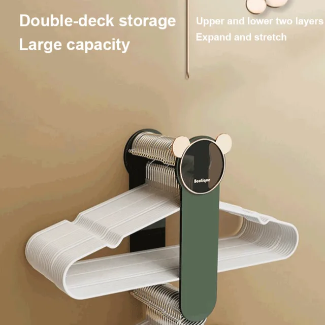 Összecsukható Függő Horgok Multifunkcionális Ruhák Fogas Horgos Körömmentes Fürdőszoba Kabáthorog Fali Fogasok - Image 4