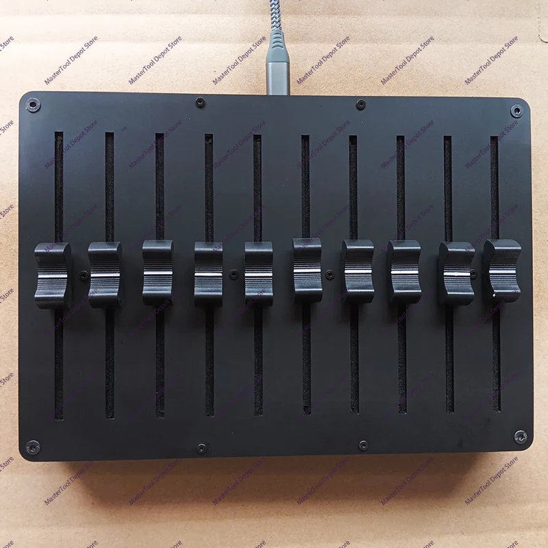 10웨이 페이더 USB 인터페이스 MIDI 컨트롤러 음악 호스트 소프트웨어용 맞춤형 CC 정보