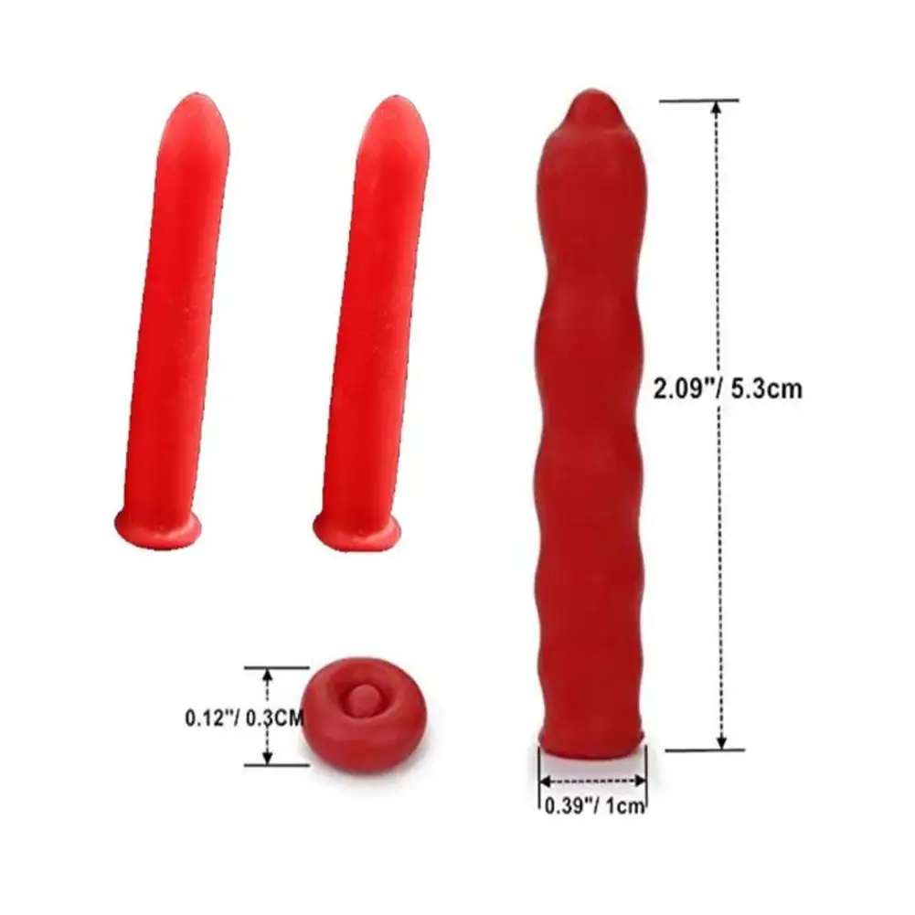 20pcs Caulk Cap Glass Glue Tip Sealing Cap Barrel Glue Mouth Protective Cover  Red Caulk Saving Cap Caulking Gun Nozzles Cap 5