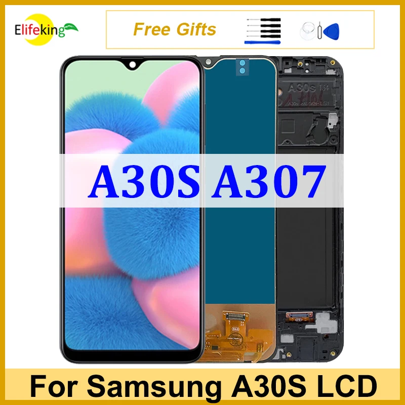 

6.4" LCD For Samsung Galaxy A30s A307 Display Touch Screen A307F A307FN A307G A307GN Digitizer Assembly Screens Replacement