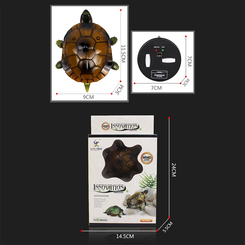 RC animal toys remote control simulation small tortoise crawl plaything electric sports infrared realistic walking glow gift boy 5