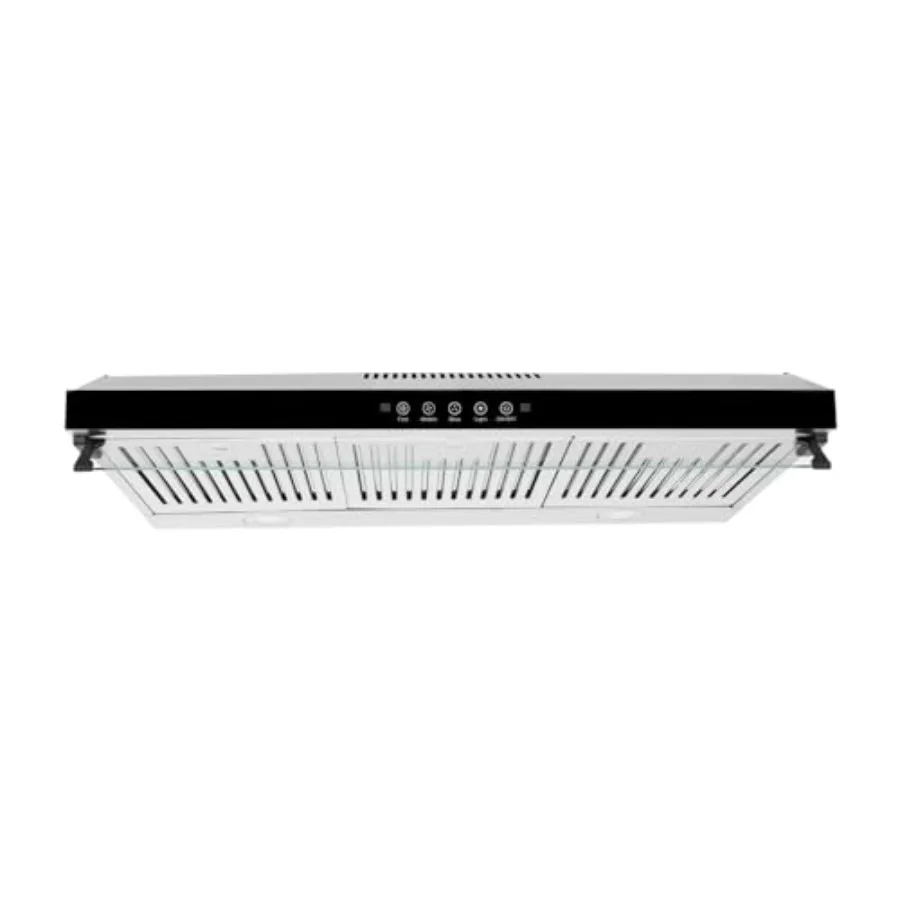 36 inch Under Cabinet Range Hood with 760CFM Adjustable Exhaust Fan Slim Stainless Steel Design for Kitchen Stove Ventilation I
