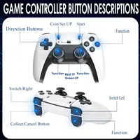 Nouvelle console de jeu rétro 2026 avec 23 émulateurs et plus de 20 000 jeux intégrés, HDMI 4K, 2.4G avec deux manettes sans fil 5