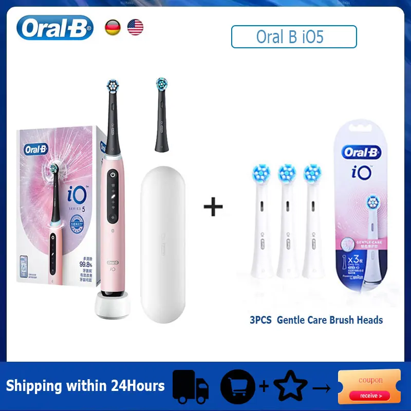 Oral B iO5 Smart Electric Toothbrush Rechargeable Bluetooth