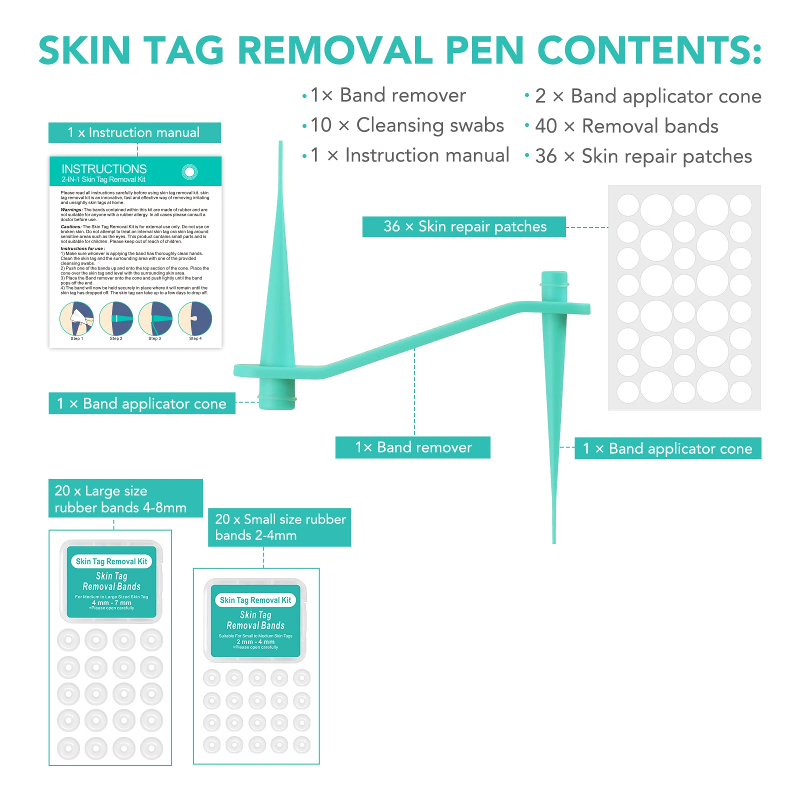 Skin Tag Removal Care Products Simple Wart Removal Tool Set Skin Tag Removeal Tool Easy To Clean Care