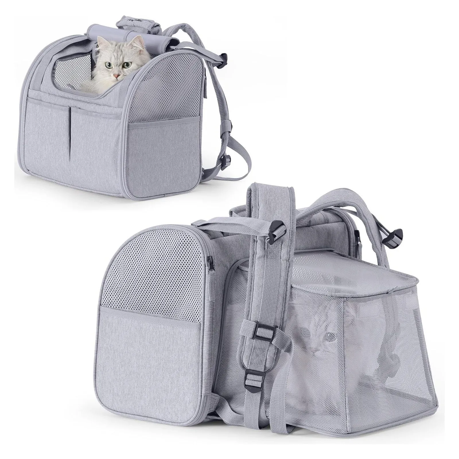 New cat bag foldable breathable lightweight backpack for dogs and pets
