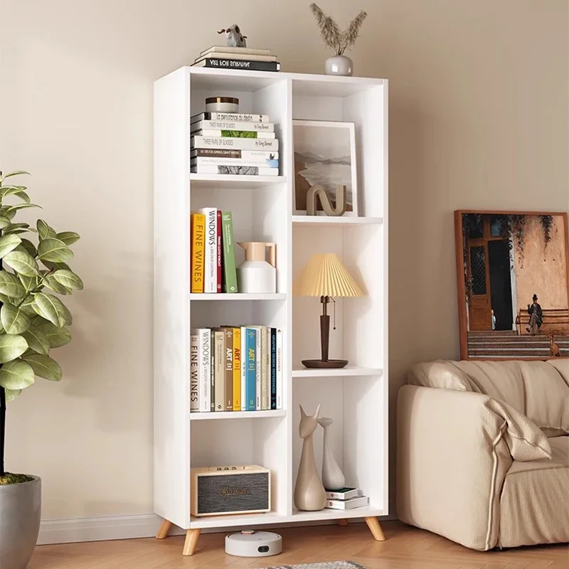 Libreria Minimalista Bianca Design Unico Display Corner Shelf Organizer Minimalista Libreria Impalcatura Mobili Soggiorno