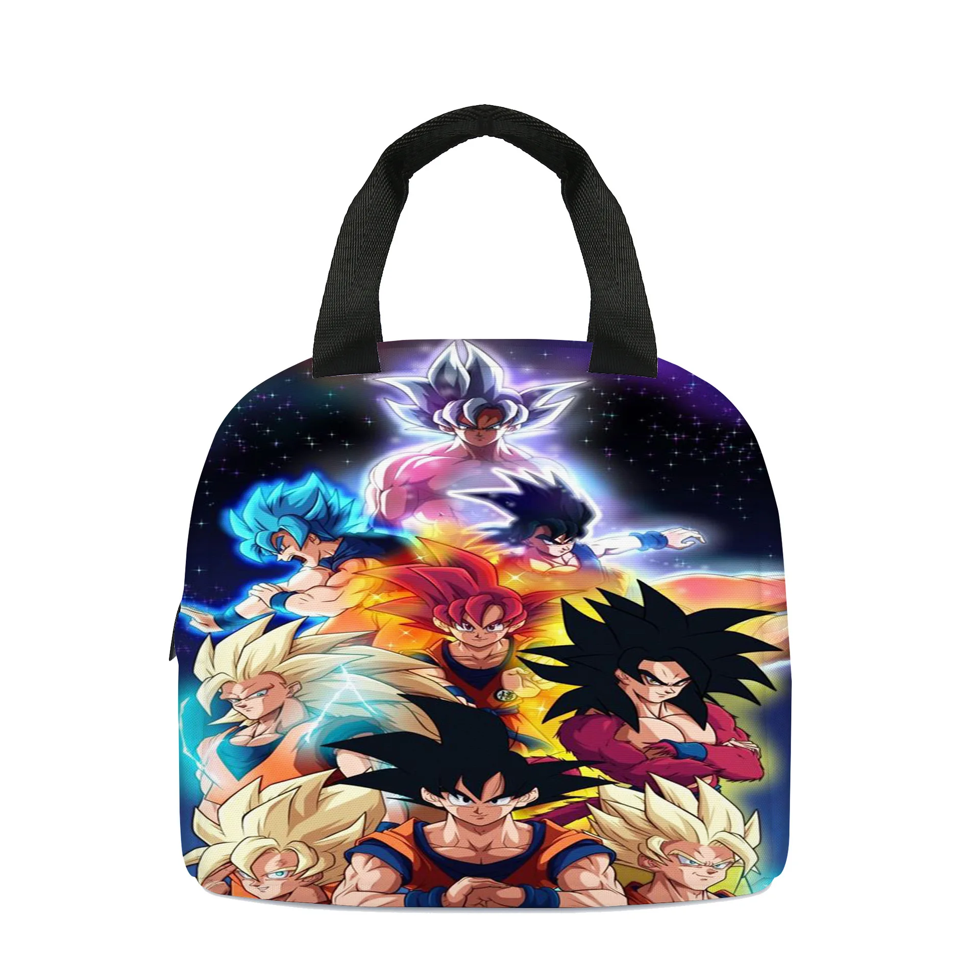 Dragon Ball Z Lunch Box Dual Compartment Insulated Lunch Bag Tote