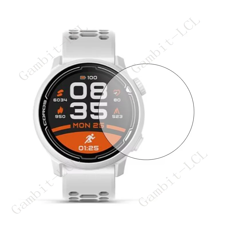 Premium Tempered Glass Smartwatch Screen Protector - Durable Hard Cover Film