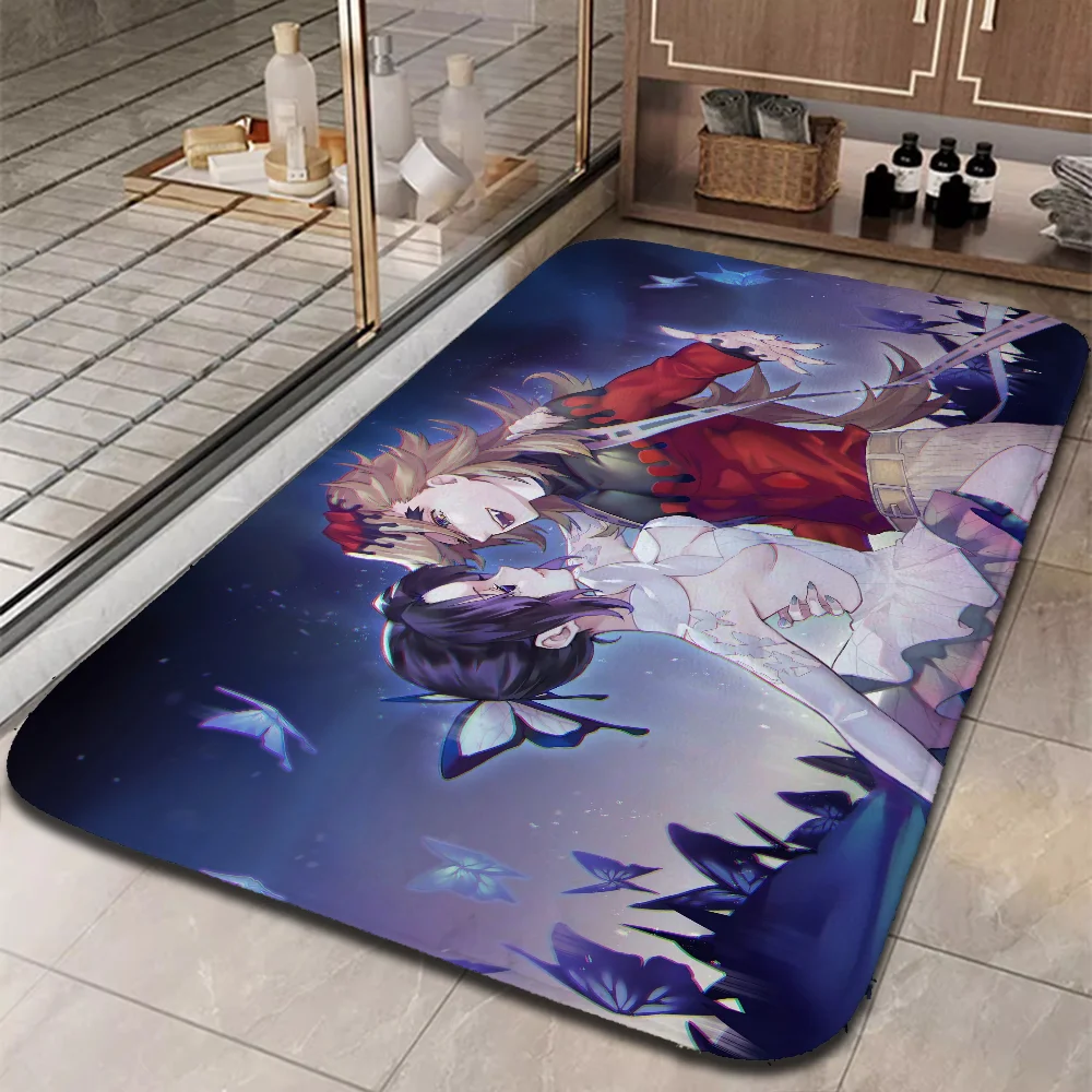 D-Demon Slayer Game Bedroom Carpet for Kitchen Aesthetic Room Decoration Bath Mat House Entrance Mat Home Customized Floor Mats 3