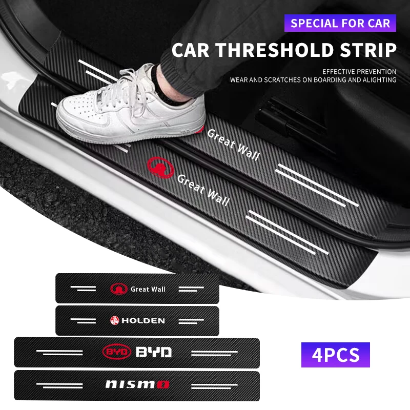 60X7CM Car Door Sill Side Anti Scratch Protector Strip Carbon Fiber Car  Sticker for Suzuki Baleno Car Styling Accessories - AliExpress