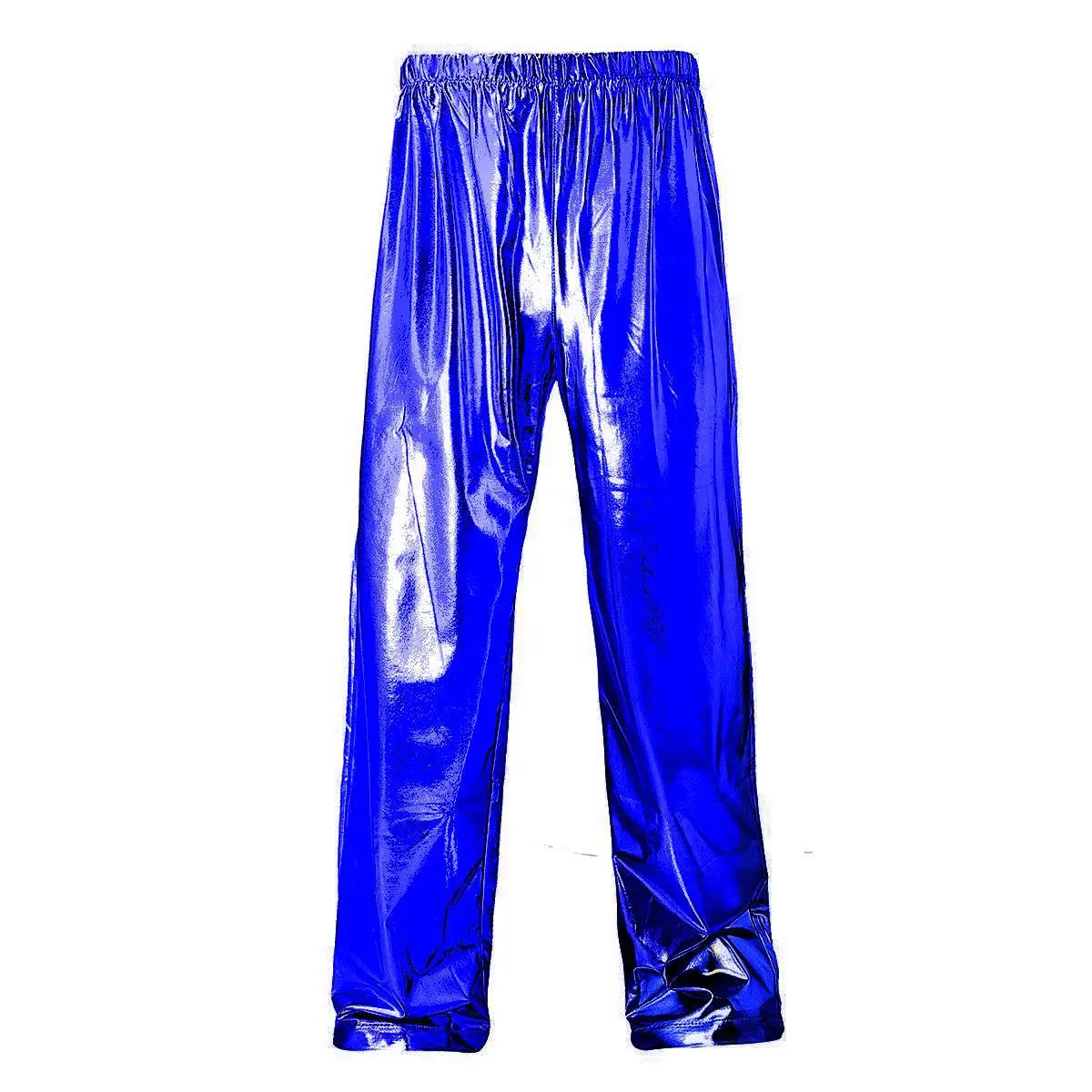 Mens Elastic Waist Loose Fit Dance Pants