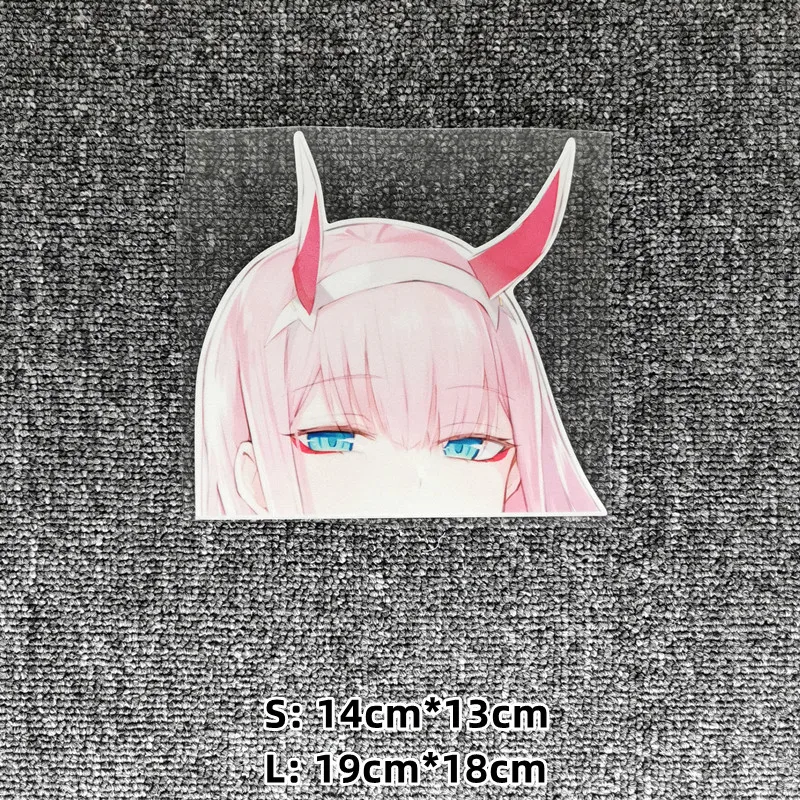 Zero Two Anime Autoaufkleber 30cm - Kawaii Cartoon Decal Für Auto & Motorrad