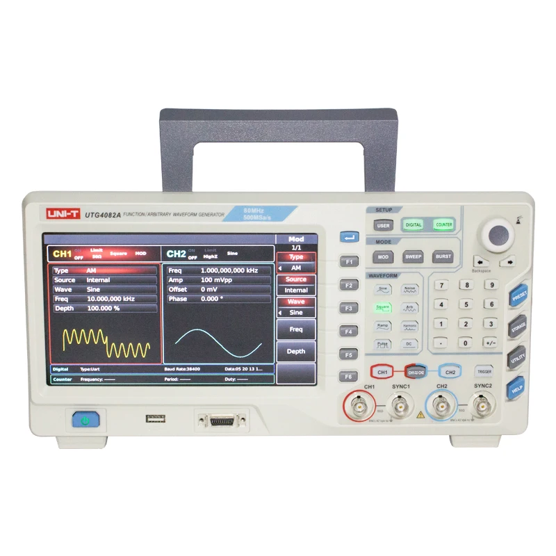 

UNI-T UTG4082A function / arbitrary waveform generator 80MHz sine wave output function generator