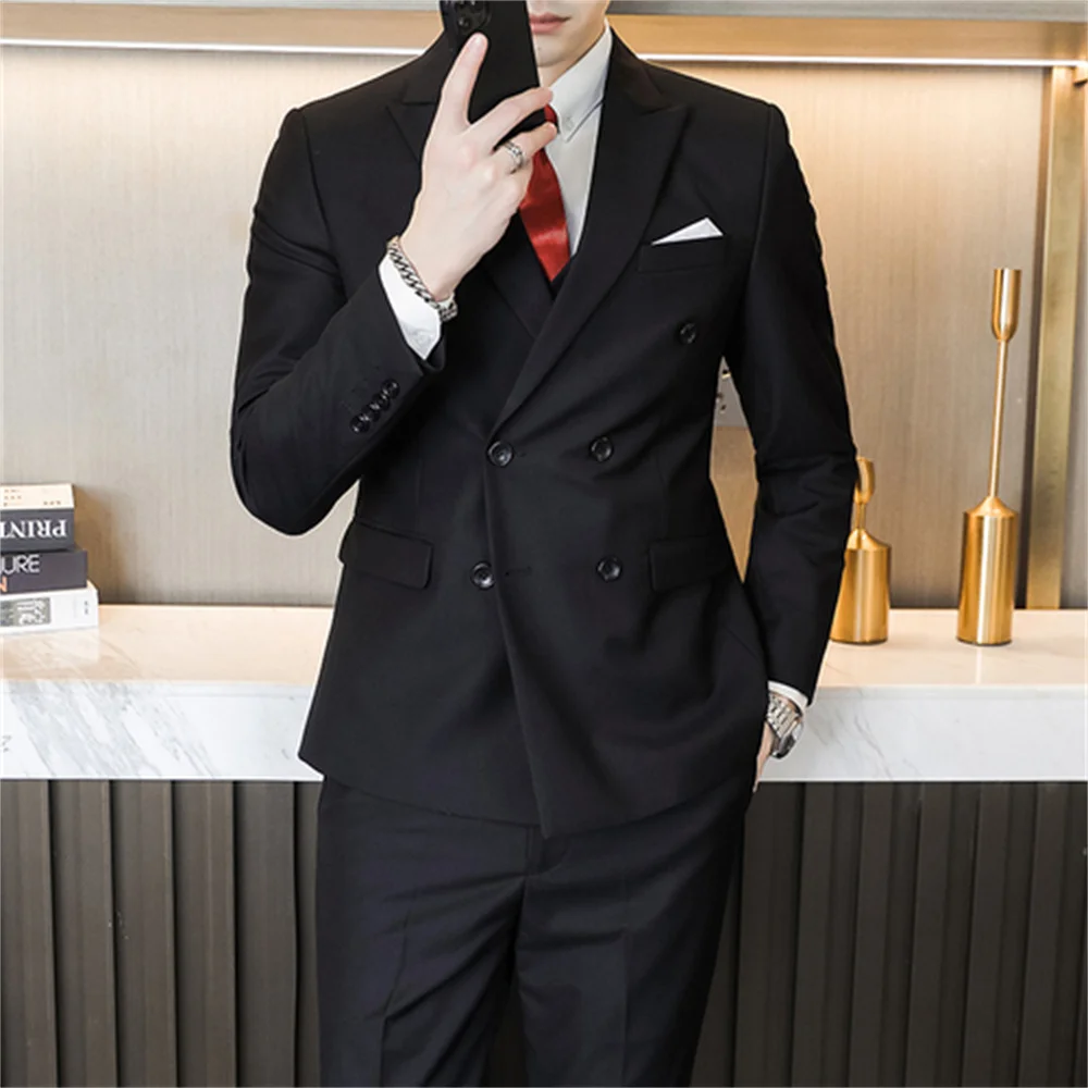 

Latest Suits for Men 2 Pieces Men's Suits Slim Fit Business Male Party Wedding Suit Blazer Pants Costume Homme Trajes de Hombre