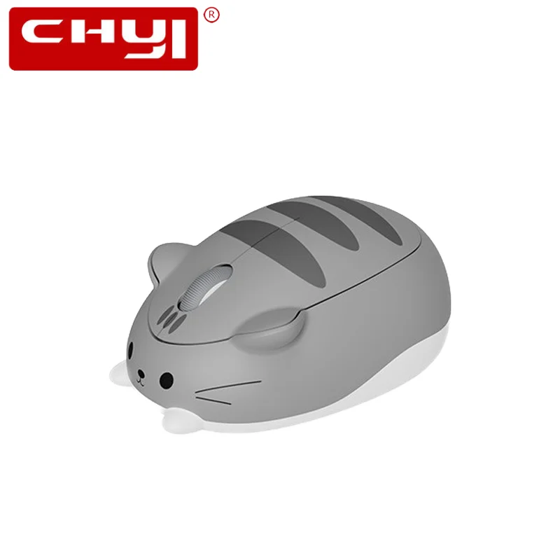 Chyi-mouse Bonito sem Fio 2.4g Gato Miau Rosa Criativo Desenho Animado Ergonômico Mini Mouse Óptico 3d para pc Laptop Presente das Crianças - Imagem 2