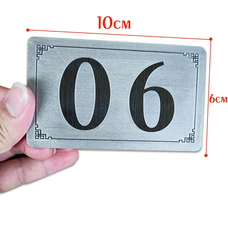 50 Etichette Numerate Acciaio Inox - 1-50, Con Portachiavi, 23x23 Mm - Foto 9