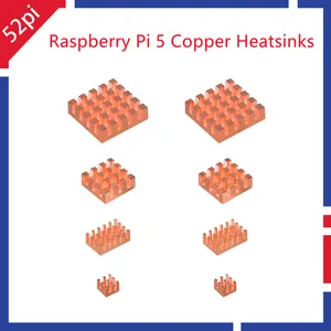 Медные радиаторы для Raspberry Pi 5 52Pi, медные радиаторы для Raspberry Pi 5