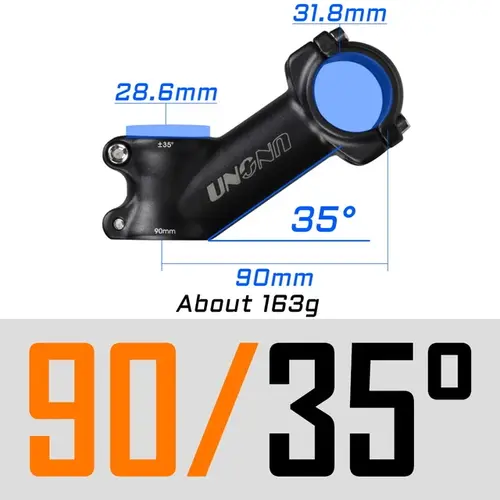 UNO MTB Bike Stem -7 17 35 Degree Ultralight Aluminum Alloy 31.8mm 60 70 80 90 100 110 120 130mm Road Bicycle Stem King Alloy - Image 16
