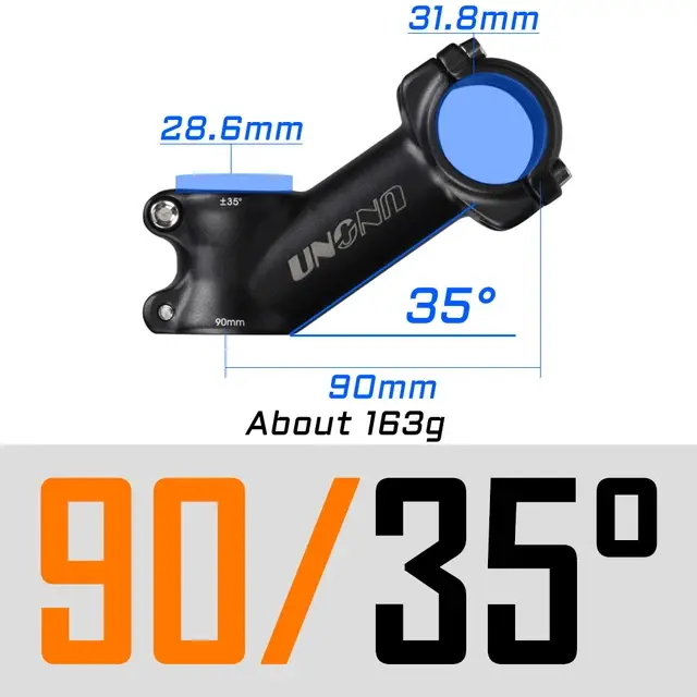 UNO MTB Bike Stem -7 17 35 Degree Ultralight Aluminum Alloy 31.8mm 60 70 80 90 100 110 120 130mm Road Bicycle Stem King Alloy - Image 16