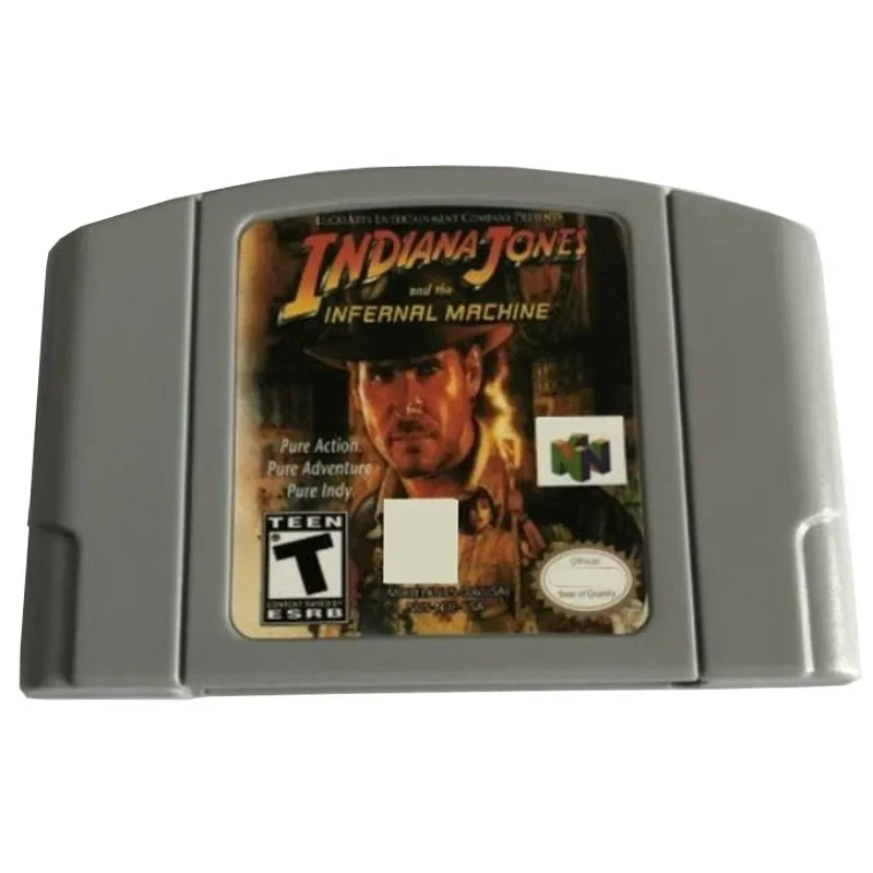 

INDIANA JONES N64 Game Card Series Is Suitable for N64 Version, American English Version and Japanese Animation Toy Gift