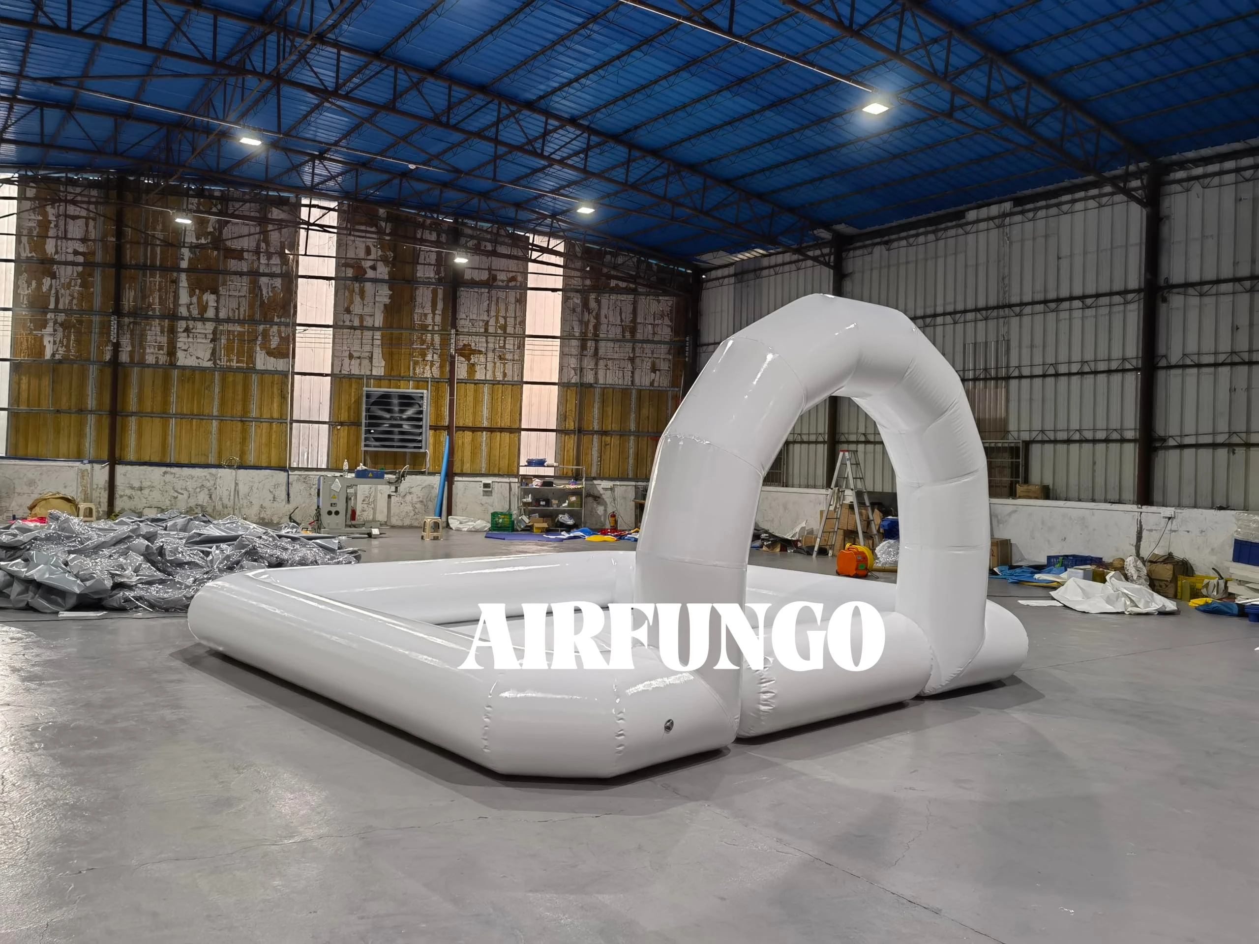 Outdoor Amusement Inflatable Bumper Car Go Kart Track Bumper car race track inflatable go kart race tracks 5