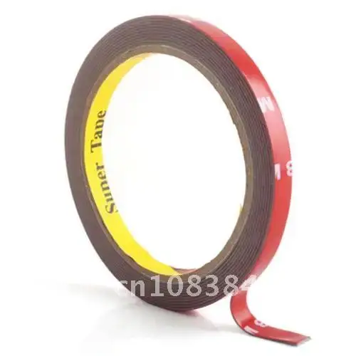 

Useful Practical 3M 8mm #3847 Double Sided Auto Acrylic Foam Attachment Tape
