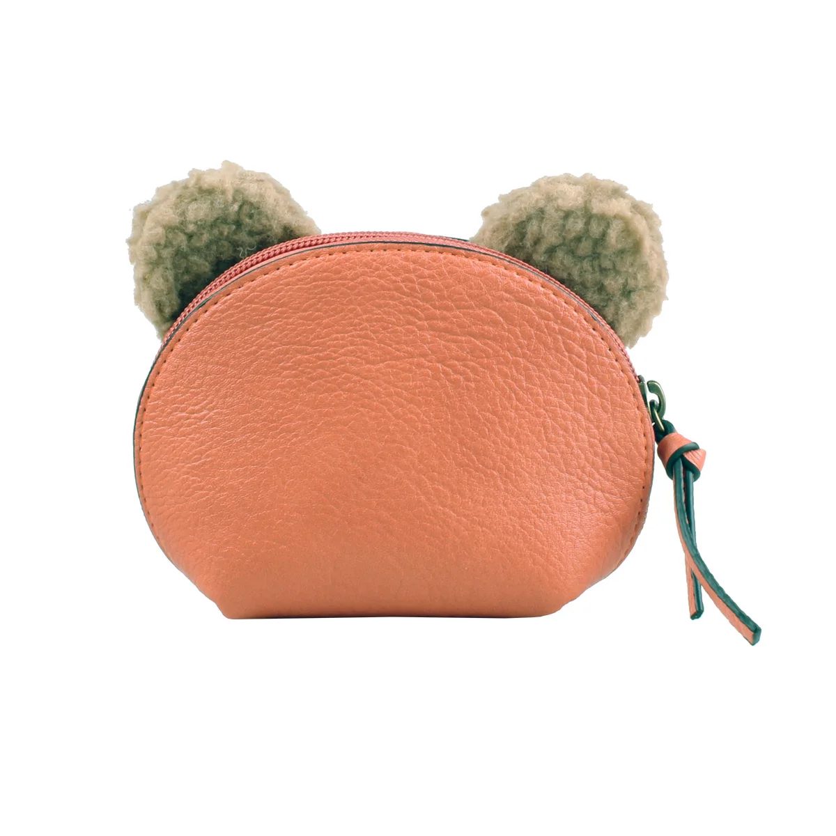 3D cute bear women's wallet, fashionable women's makeup bag, zero wallet, earphone bag