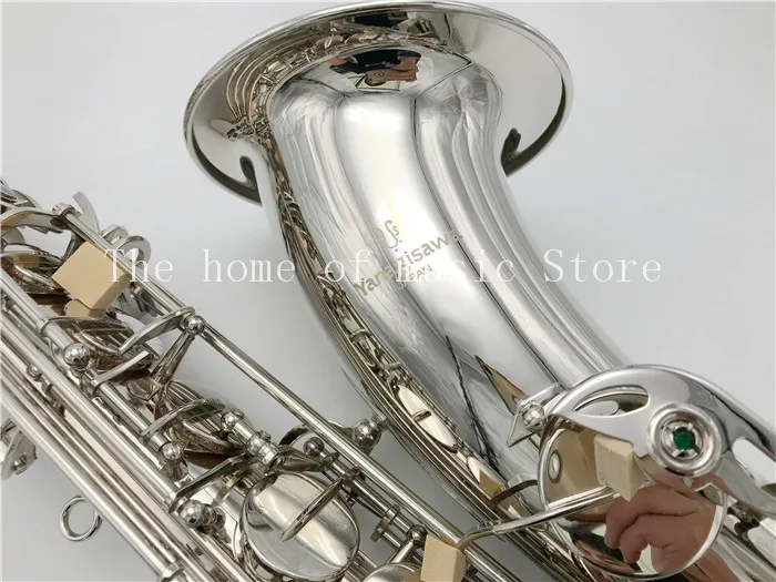 Musical Instruments T-WO37 Tenor Saxophone Bb Tone Nickel Plated Tube Gold Key Sax With Case Mouthpiece Gloves