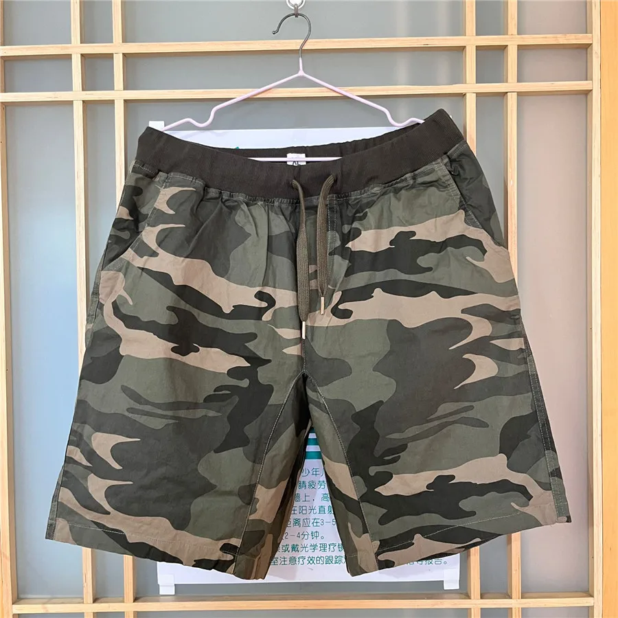2025 Summer Men Camouflage Shorts Casual Elastic Waist