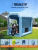 VEVOR Inflatable Paint Booth, 9.8 x 8.2 x 8.2 ft Inflatable Spray Booth, with 550W Powerful Blower and Air Filter System, Portab 6