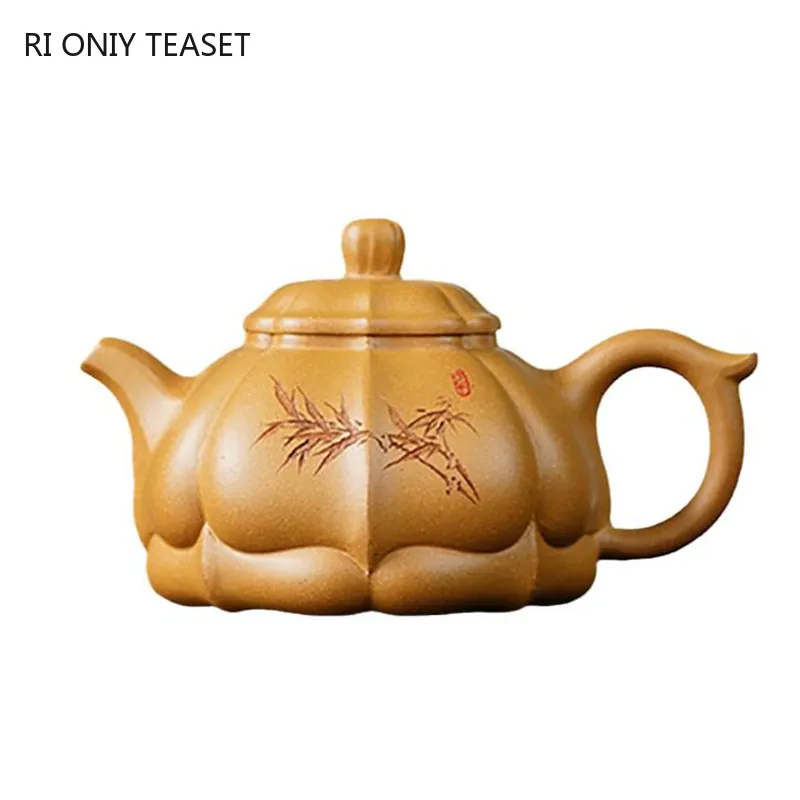 230mlHighendYixingPurpleClayTeapotHandmadeTeaPotRawOre