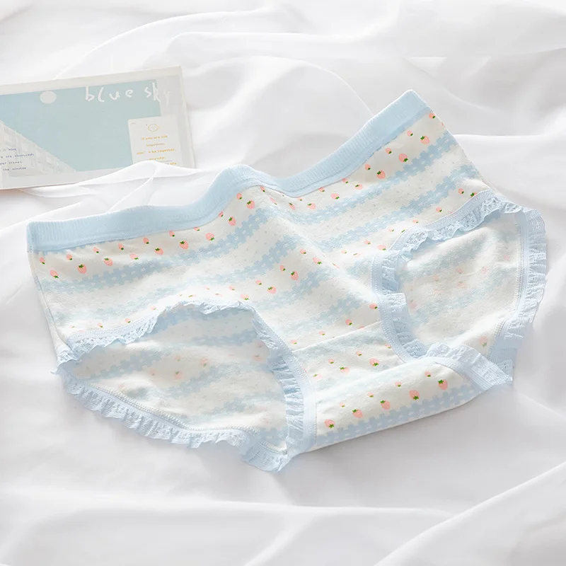 Cotton Strawberry Cute Rabbit Women's Panties Image 9