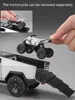 1:24 Tesla Pickup Model Alloy Car Simulation Off-Road Vehicle Sound And Light Pull Back Toy Car Boy Collection Decoration Gift 6