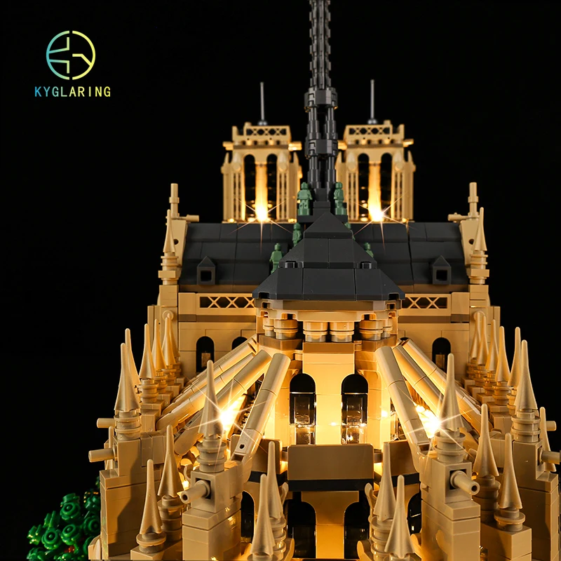 Led Light Kit For Architecture 21061 Notre-Dame de Paris Building Blocks (Only Light Kit Included)