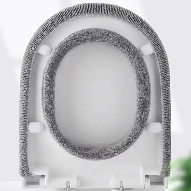 Universal Toilet Seat Cover Pumpkin Pattern Closestool Mat Soft Warm Toilet Seat Cushion Bathroom Toilet Lid Accessories