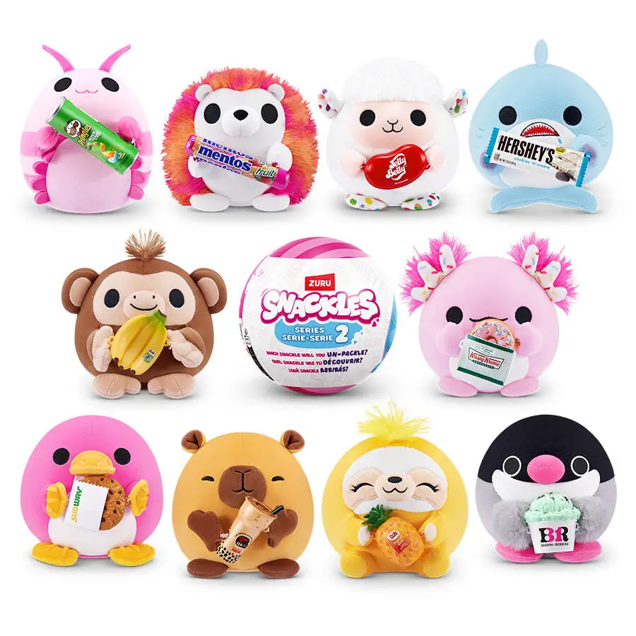 ズルスナックルシリーズ2サプライズカプセル、ソフトぬいぐるみ