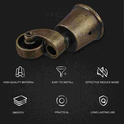 2 Pcs Sofa Caster Heavy Duty Pulley Furniture Pulleys Universal Wheel Rollers Zinc Alloy Wheels