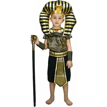 Kids Girls Boys Egyptian Pharaoh Costume Halloween Party Cosplay Clothing For Children Fancy Dress
