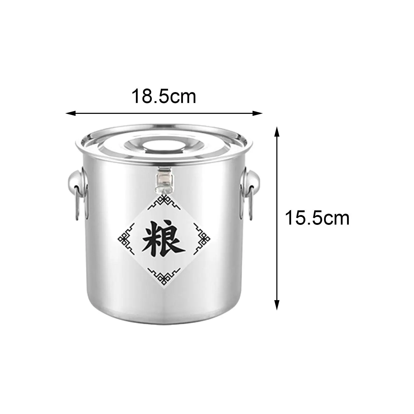 Food Storage Container Keep  Holds 2.5kg Airtight Kitchen Organizer Jar Rice Bucket for Coffee Pet Food Flour Soybean Sugar