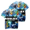 3D New Summer Game ROBLOX Printed Children's Clothing Cute Dinosaur Comfortable Casual Sports Short-sleeved T-shirt 3