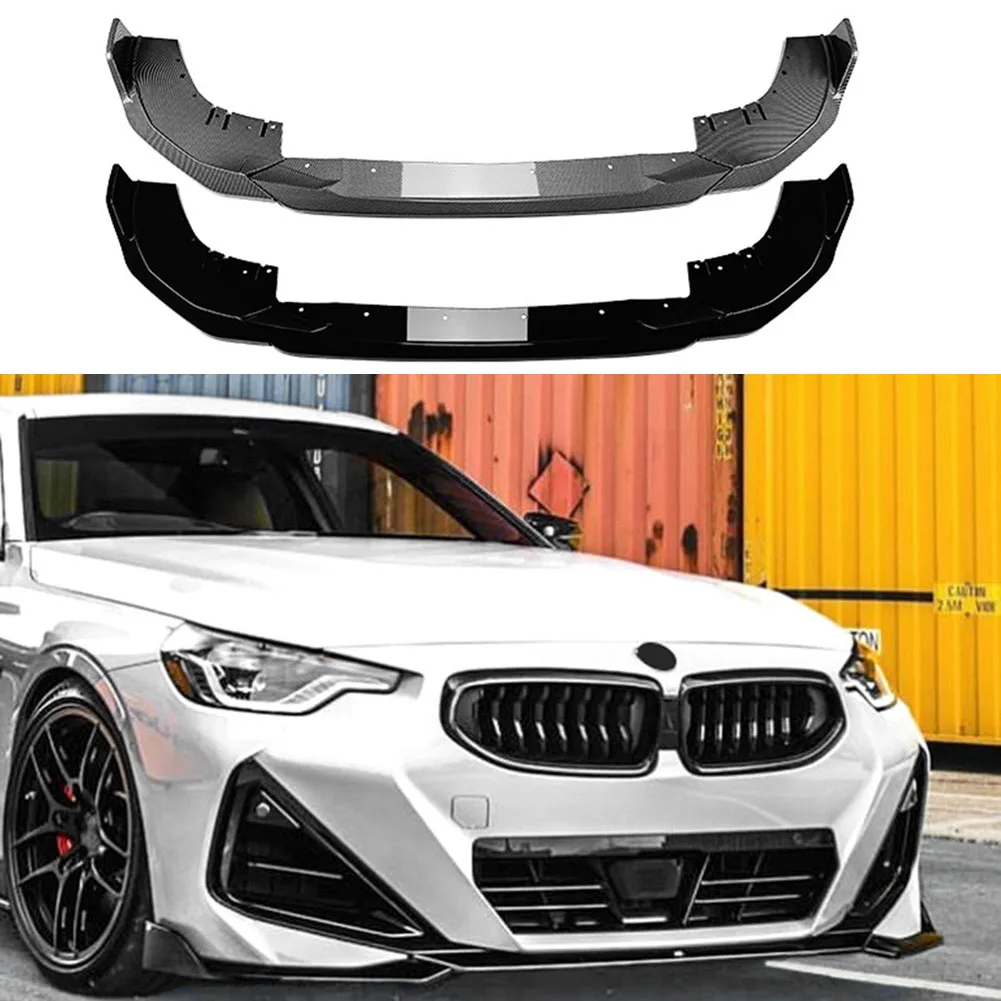 

3 Stage Front Lip Splitter Spoiler Side Lower Splitters Body Kit For BMW 2 Series Coupe G42 220i 225i M240i M Sport 2022+