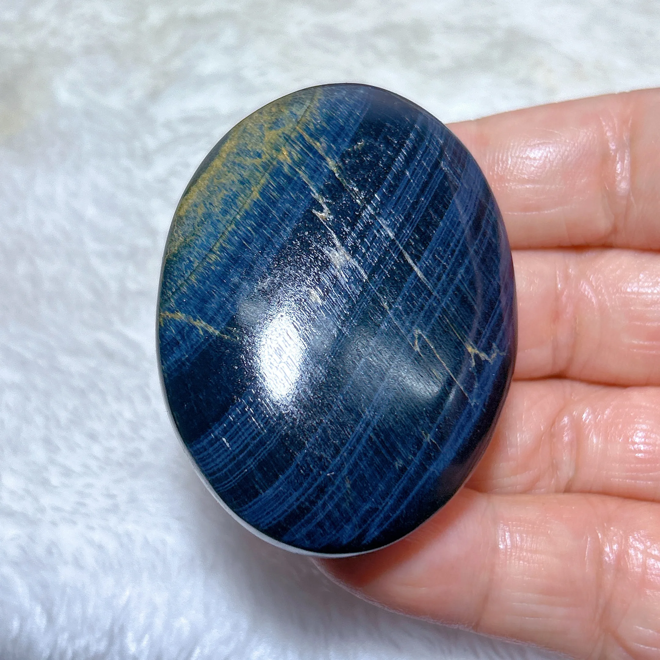 Healing Natural Crystals Blue Tiger Eye Palm GemStones High Quality Reiki Home Decorations Mineral Energy Gift 6