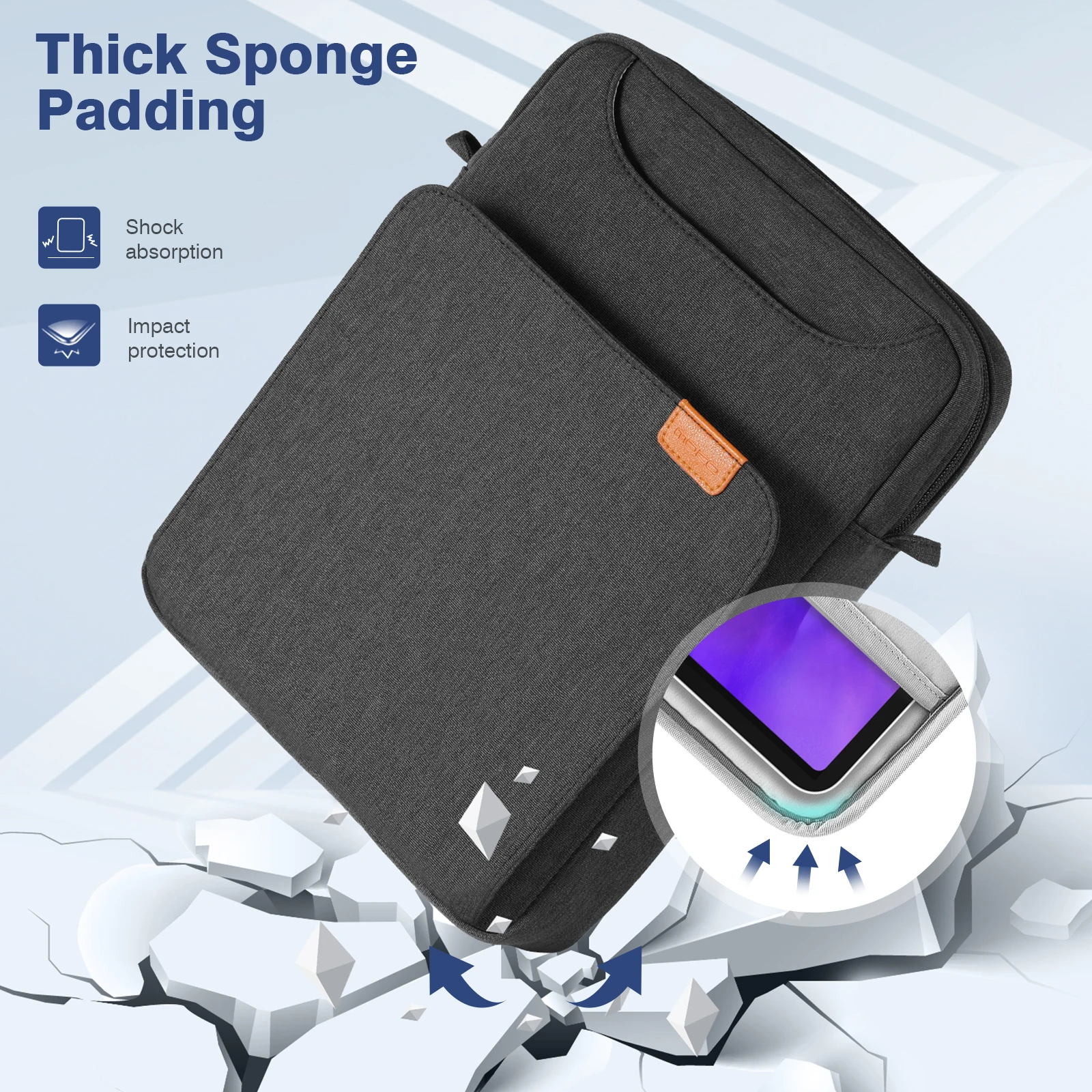ARVOK 9-11 Pollici Custodia per Tablet per il Nuovo iPad Pro M4/iPad