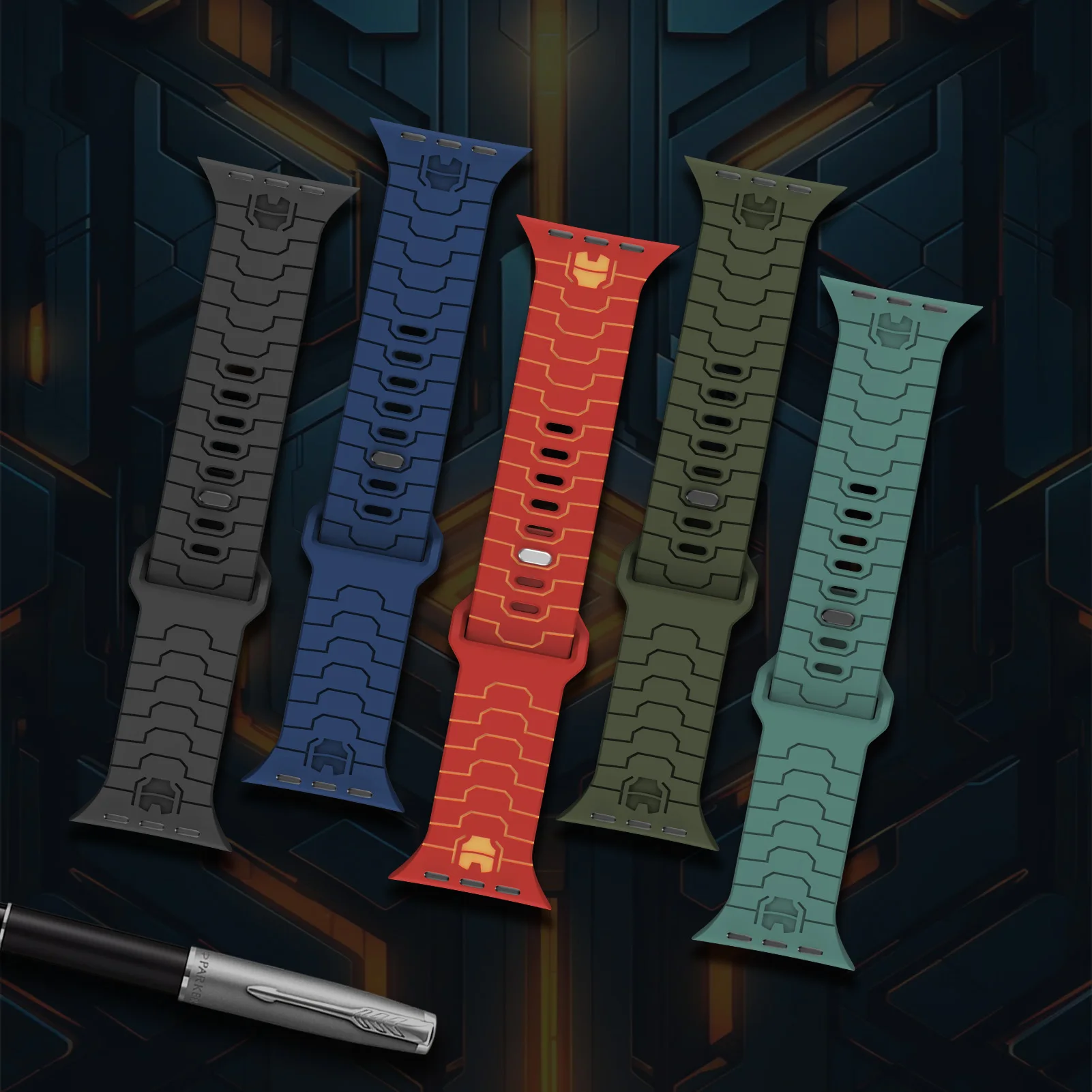 أشرطة سيليكون لساعة أبل الترا 2 الفرقة 49 مللي متر...