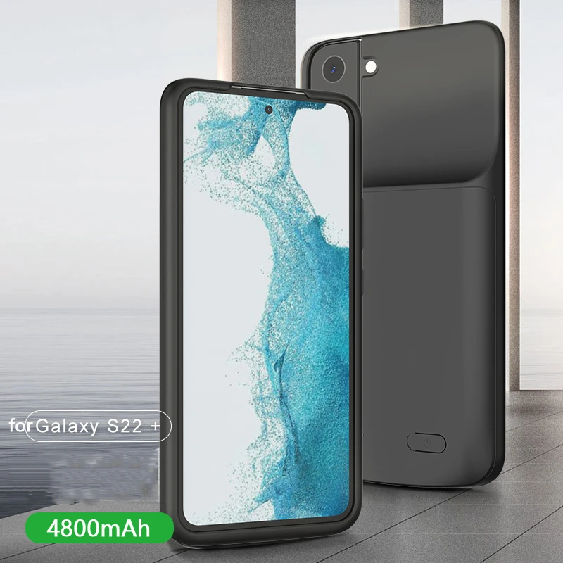 Battery Charger Case 4800mah External Battery Pack for Samsung S22 S23 S21 Ultra Plus Power Bank Case Shockproof Charging Cover power bank